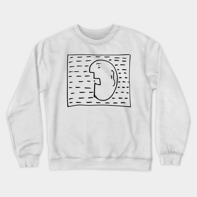 The painting of a man eating pills Crewneck Sweatshirt by the_spiritual_view